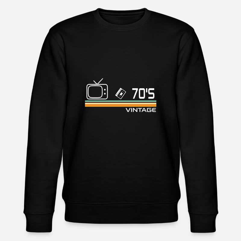 70's - Stanley/Stella CHANGER Unisex Organic Sweatshirt - black