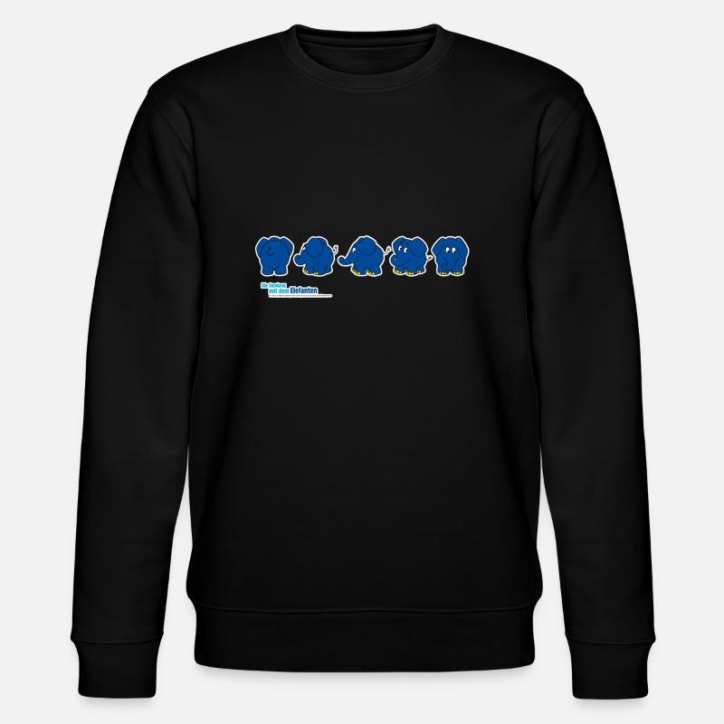 The Elephant - Rotation - Stanley/Stella CHANGER Unisex Organic Sweatshirt - black