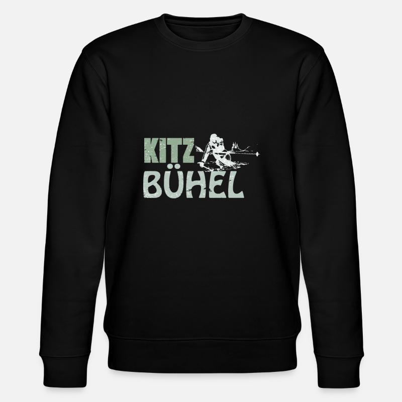 Ski ski ski vacances Kitzbühel - Sweat bio CHANGER Stanley/Stella Unisexe - noir