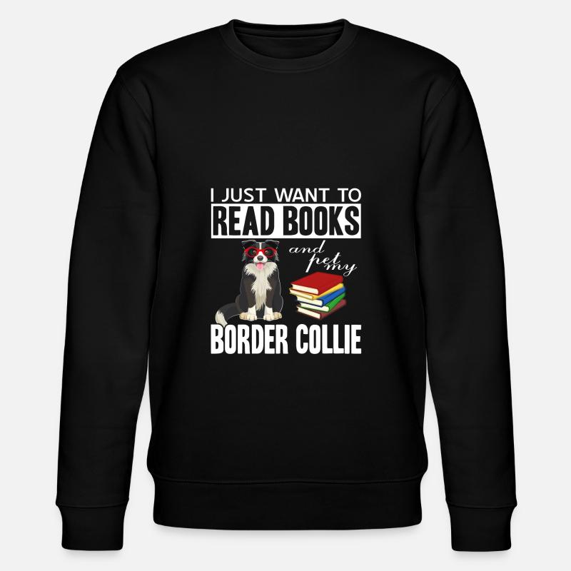 Border Collie - Stanley/Stella Unisex Bio-Sweatshirt CHANGER  - Schwarz