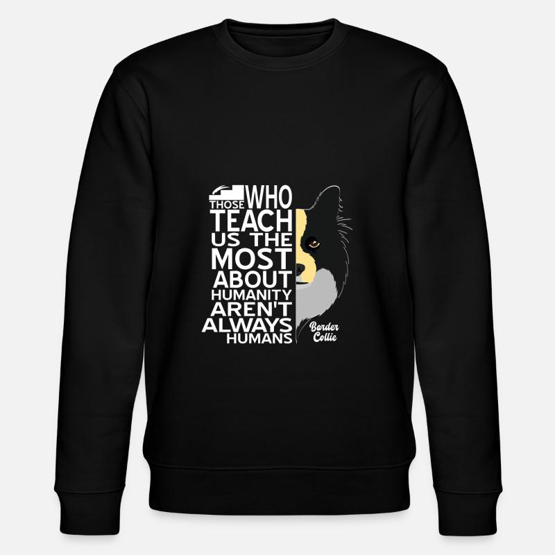 Border Collie - Stanley/Stella Unisex Bio-Sweatshirt CHANGER  - Schwarz