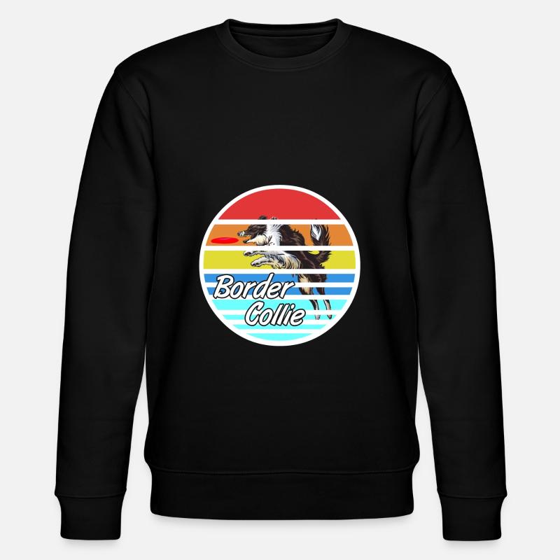 Border Collie - Stanley/Stella Unisex Bio-Sweatshirt CHANGER  - Schwarz