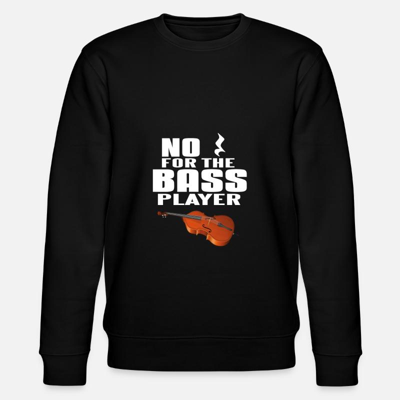 Kontrabass - Stanley/Stella Unisex Bio-Sweatshirt CHANGER  - Schwarz