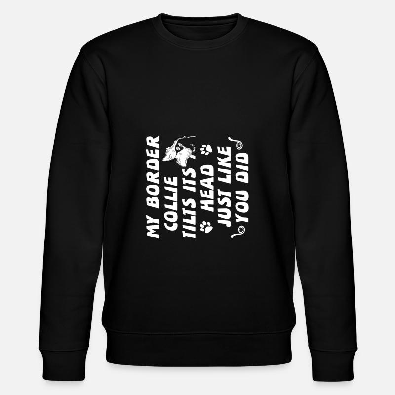 Border Collie - Stanley/Stella Unisex Bio-Sweatshirt CHANGER - Schwarz