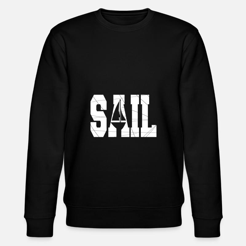 Segelboot - Stanley/Stella Unisex Bio-Sweatshirt CHANGER  - Schwarz
