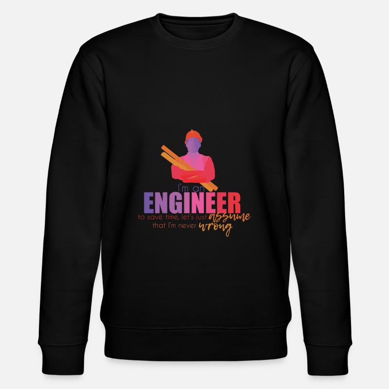 Ingenieur - Stanley/Stella Unisex Bio-Sweatshirt CHANGER  - Schwarz
