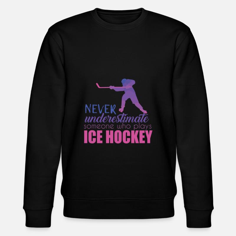 Eishockey - Stanley/Stella Unisex Bio-Sweatshirt CHANGER  - Schwarz