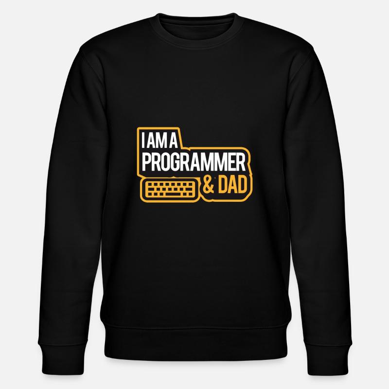 I'm A Programmer And Dad - Stanley/Stella Unisex Bio-Sweatshirt CHANGER  - Schwarz