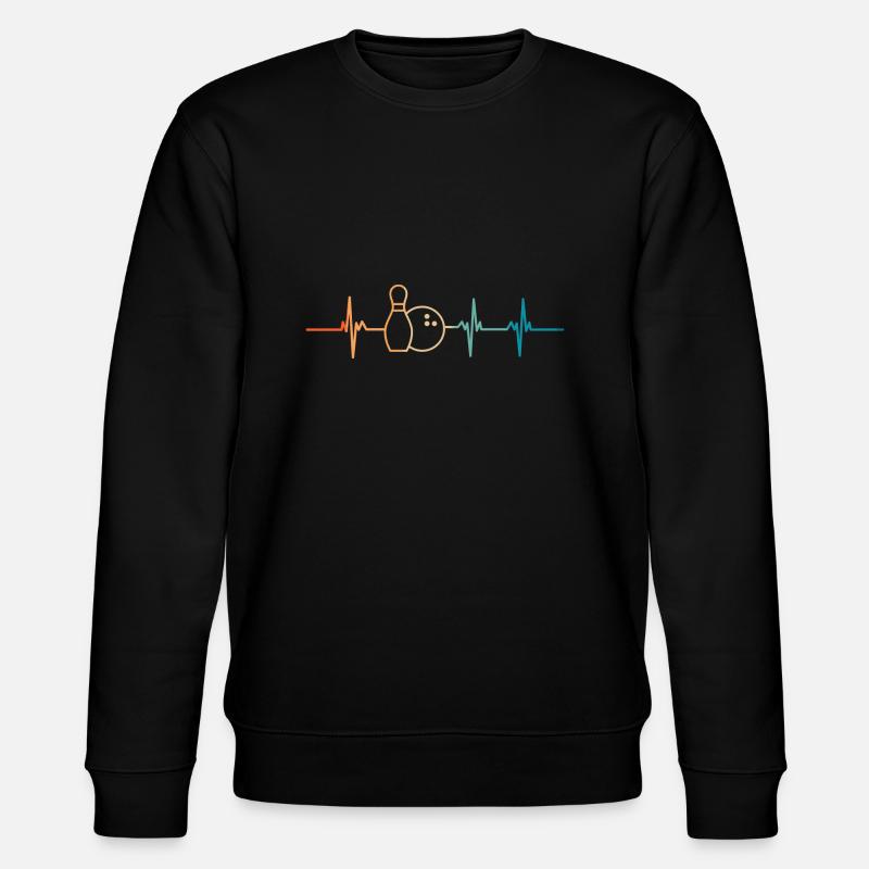 Battement de cœur Bowling - Sweat bio CHANGER Stanley/Stella Unisexe - noir