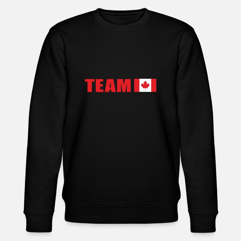 Support Team Canada - Stanley/Stella CHANGER Unisex Organic Sweatshirt - black