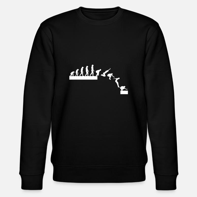 Evolution du parkour - Sweat bio CHANGER Stanley/Stella Unisexe - noir