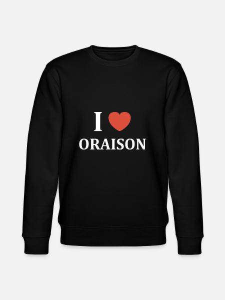 i love oraison - Sweat bio CHANGER Stanley/Stella Unisexe - noir