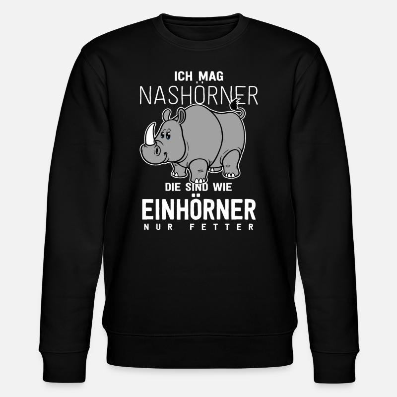 Nashorn - Stanley/Stella Unisex Bio-Sweatshirt CHANGER - Schwarz