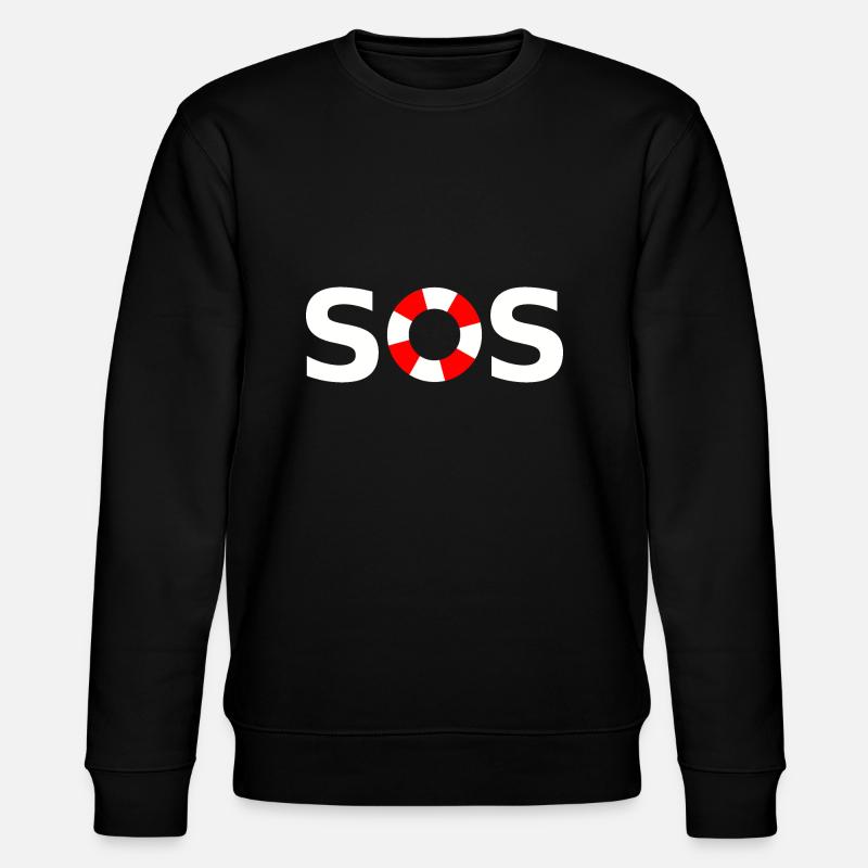 SOS - Stanley/Stella Unisex Bio-Sweatshirt CHANGER  - Schwarz