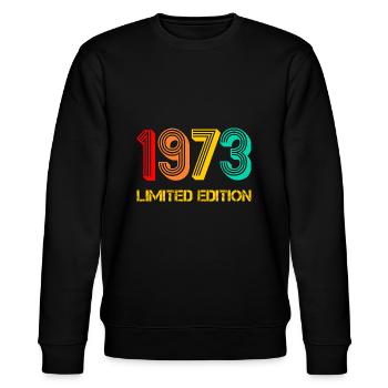 1973 limited Edition naissance 1973 né cadeau - Sweat bio CHANGER Stanley/Stella Unisexe - noir - Devant - Nik (191cm) & Marisol (170cm)