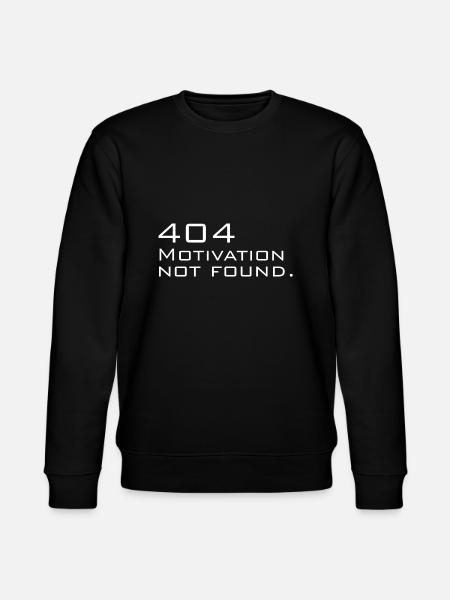 Motivation Spruch Arbeit - Stanley/Stella Unisex Bio-Sweatshirt CHANGER - Schwarz