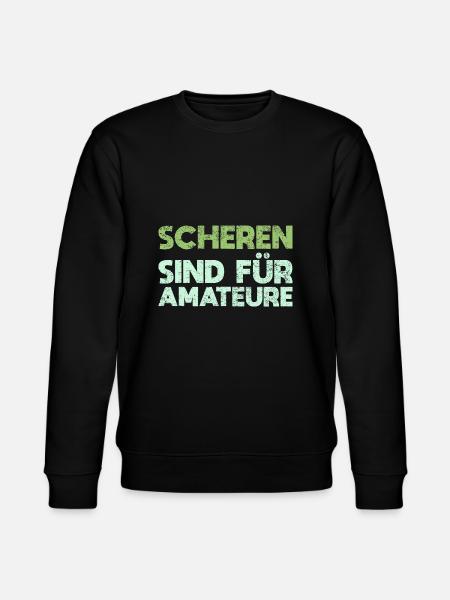Scheren Sind Für Amateure - Stanley/Stella Unisex Bio-Sweatshirt CHANGER  - Schwarz