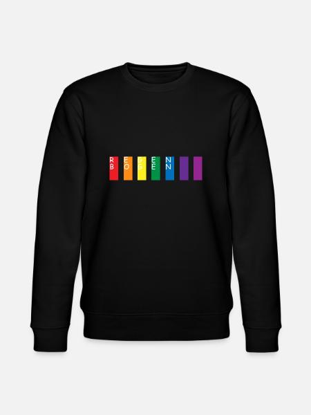 rainbow - Stanley/Stella CHANGER Unisex Organic Sweatshirt - black