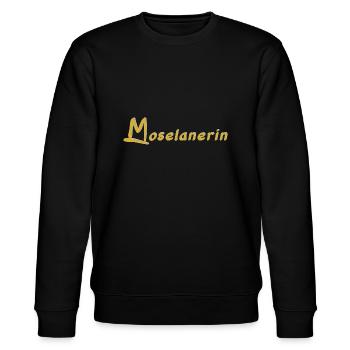 Moselanerin gold - Stanley/Stella Unisex Bio-Sweatshirt CHANGER  - Schwarz - Vorne - Nik (191cm) & Marisol (170cm)