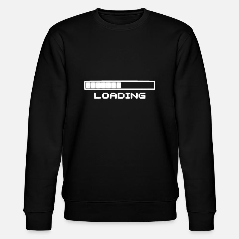Ladebalken weiß - Stanley/Stella Unisex Bio-Sweatshirt CHANGER  - Schwarz