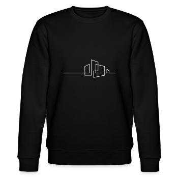 Logo de l’architecture - Sweat bio CHANGER Stanley/Stella Unisexe - noir - Devant - Nik (191cm) & Marisol (170cm)