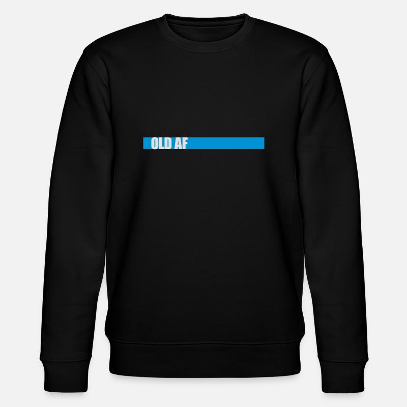 old AF Text Logo - Stanley/Stella Unisex Bio-Sweatshirt CHANGER  - Schwarz