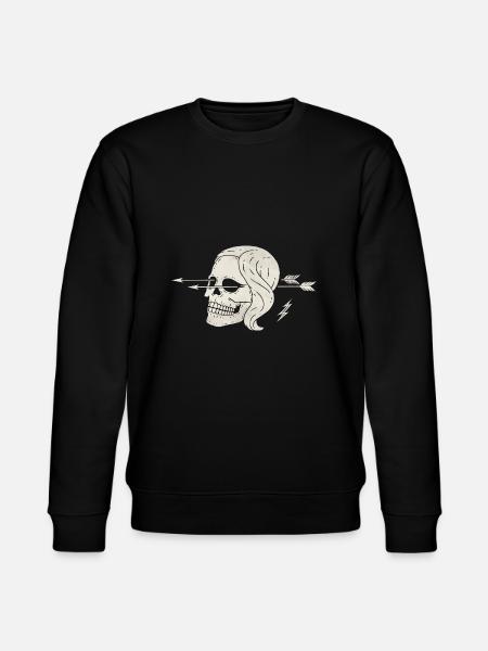 Crâne Mme Creepy - Sweat bio CHANGER Stanley/Stella Unisexe - noir
