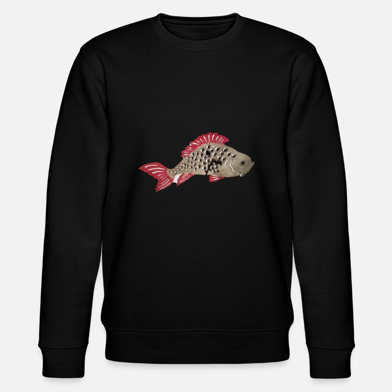 Koi carp,koi, carp, fish - Stanley/Stella CHANGER Unisex Organic Sweatshirt - black