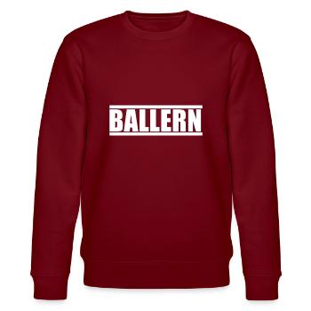 Shooting - Techno - Stanley/Stella CHANGER Unisex Organic Sweatshirt - burgundy - Front - Nik (191cm) & Marisol (170cm)