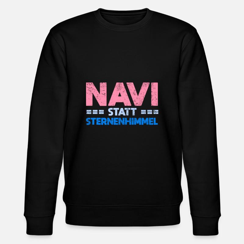 Navi Statt Sternenhimmel - Stanley/Stella Unisex Bio-Sweatshirt CHANGER  - Schwarz