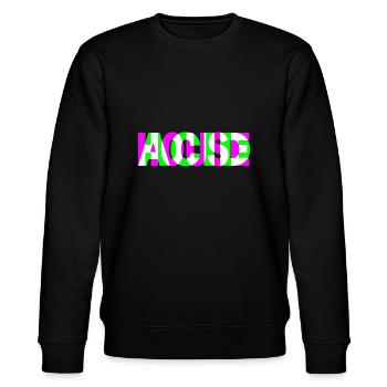 acid house techno dubstep dj raver party edm - Stanley/Stella Unisex Bio-Sweatshirt CHANGER  - Schwarz - Vorne - Nik (191cm) & Marisol (170cm)