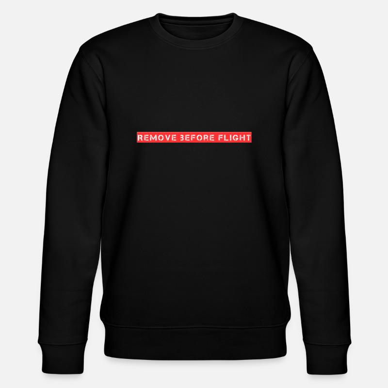 Remove before flight - Stanley/Stella Unisex Bio-Sweatshirt CHANGER  - Schwarz