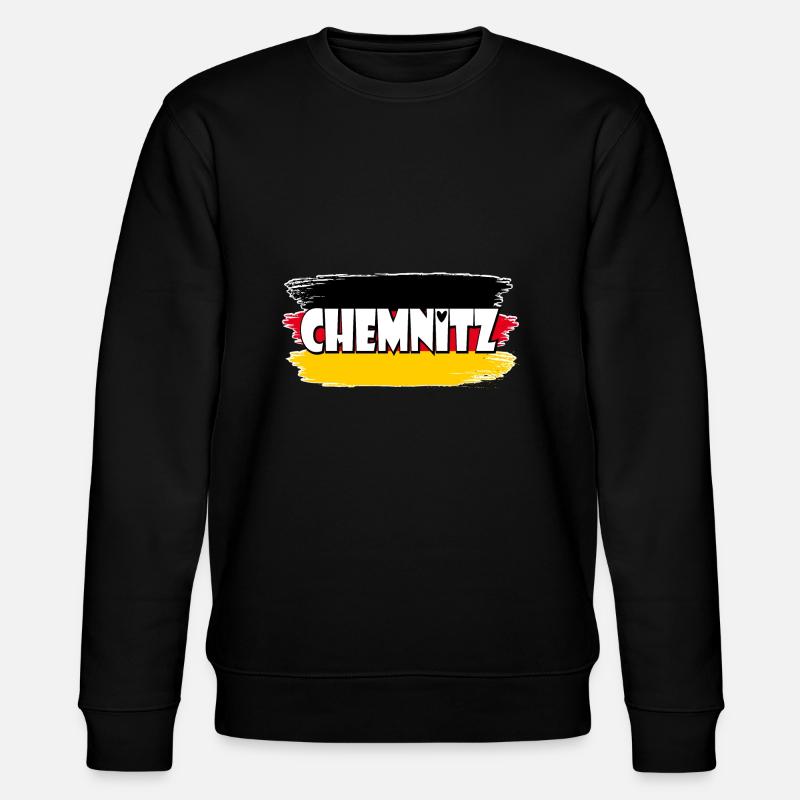 Flag: Chemnitz, Germany - Stanley/Stella CHANGER Unisex Organic Sweatshirt - black