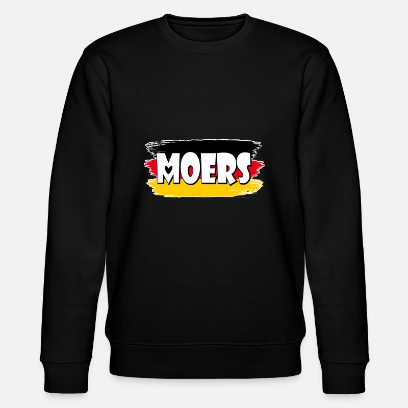 Moers Deutschland Flagge - Stanley/Stella Unisex Bio-Sweatshirt CHANGER  - Schwarz