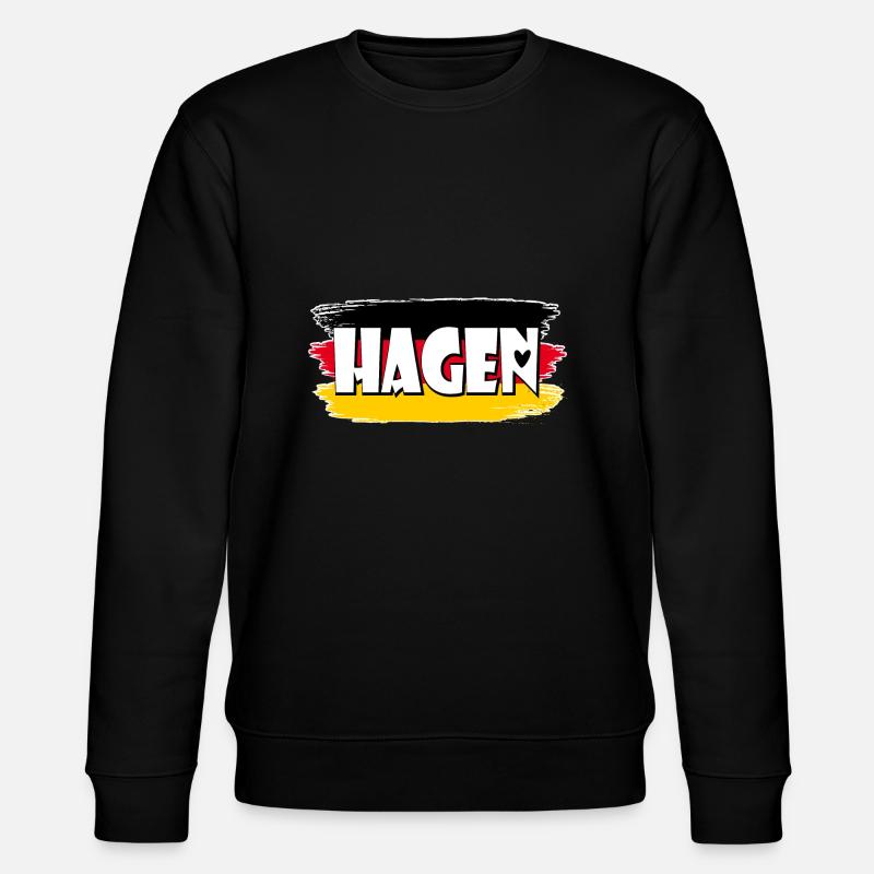 Hagen Allemagne Drapeau - Sweat bio CHANGER Stanley/Stella Unisexe - noir