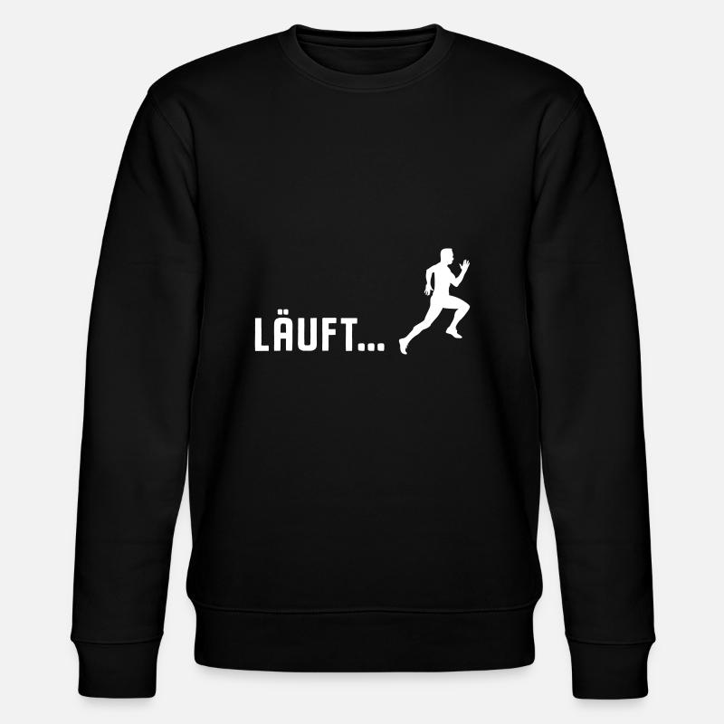 Joggen läuft Mann Jogger Läufer - Stanley/Stella Unisex Bio-Sweatshirt CHANGER  - Schwarz