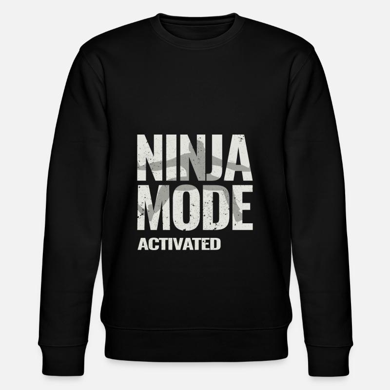 Ninja Warrior - Ninja-Modus aktiviert - Stanley/Stella Unisex Bio-Sweatshirt CHANGER  - Schwarz