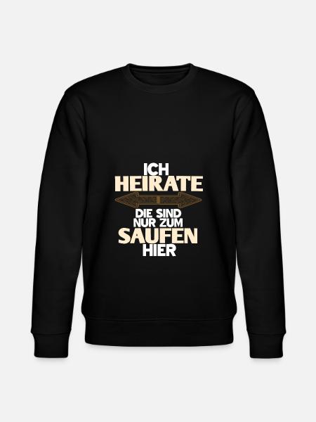 Heirate - Stanley/Stella Unisex Bio-Sweatshirt CHANGER  - Schwarz