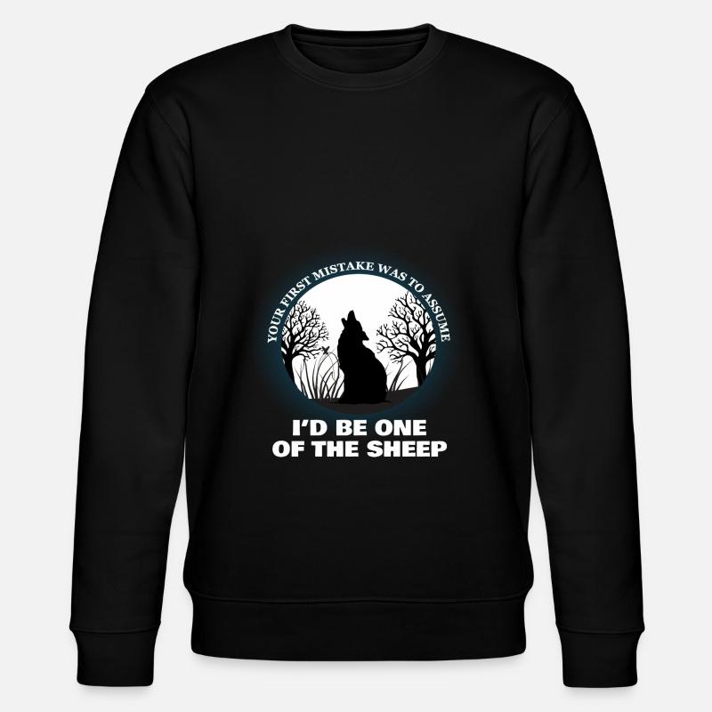 loup - Sweat bio CHANGER Stanley/Stella Unisexe - noir