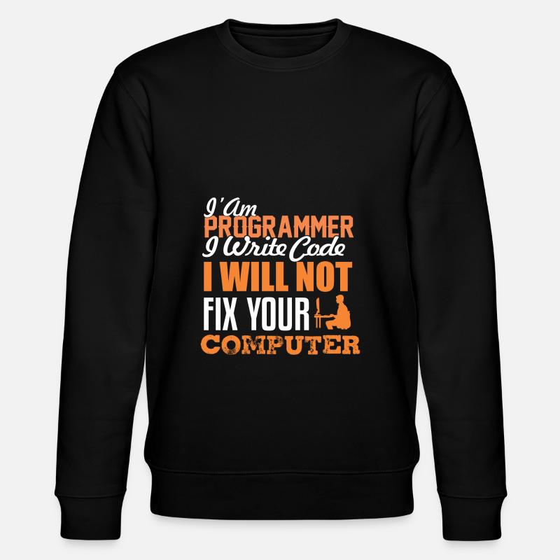 Entwickler Programmierer - Stanley/Stella Unisex Bio-Sweatshirt CHANGER  - Schwarz