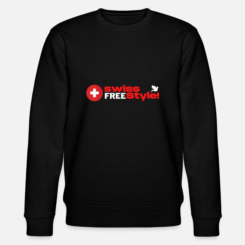Swiss FREEE style! - Stanley/Stella Unisex Bio-Sweatshirt CHANGER  - Schwarz