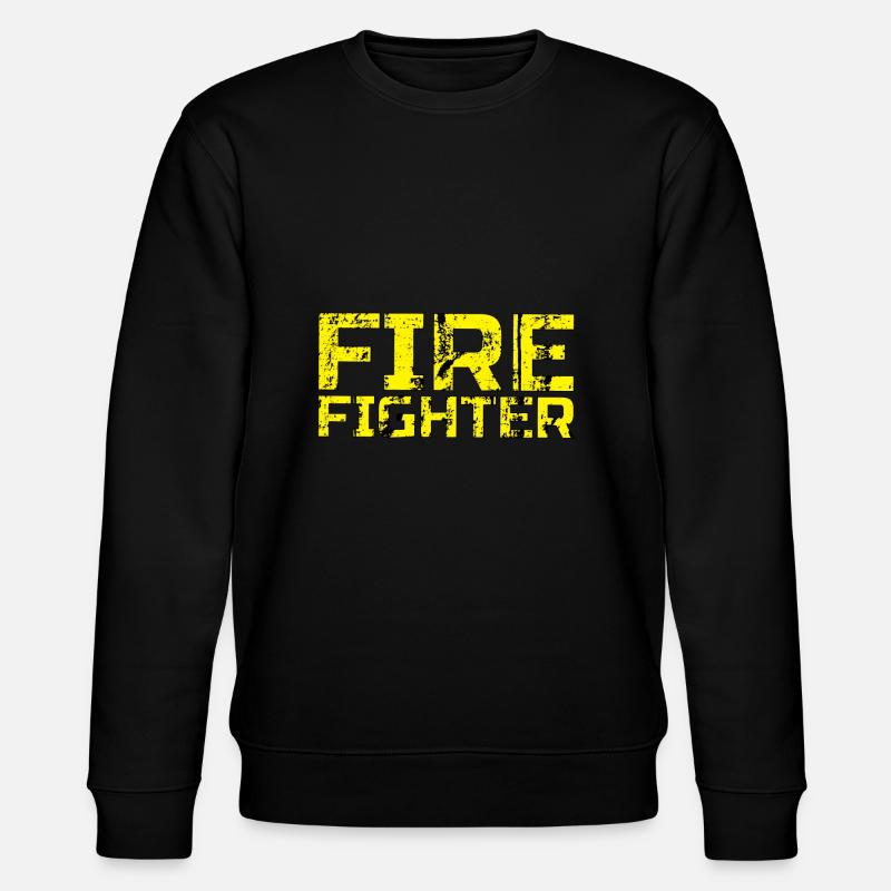 Firefighter - Stanley/Stella Unisex Bio-Sweatshirt CHANGER  - Schwarz
