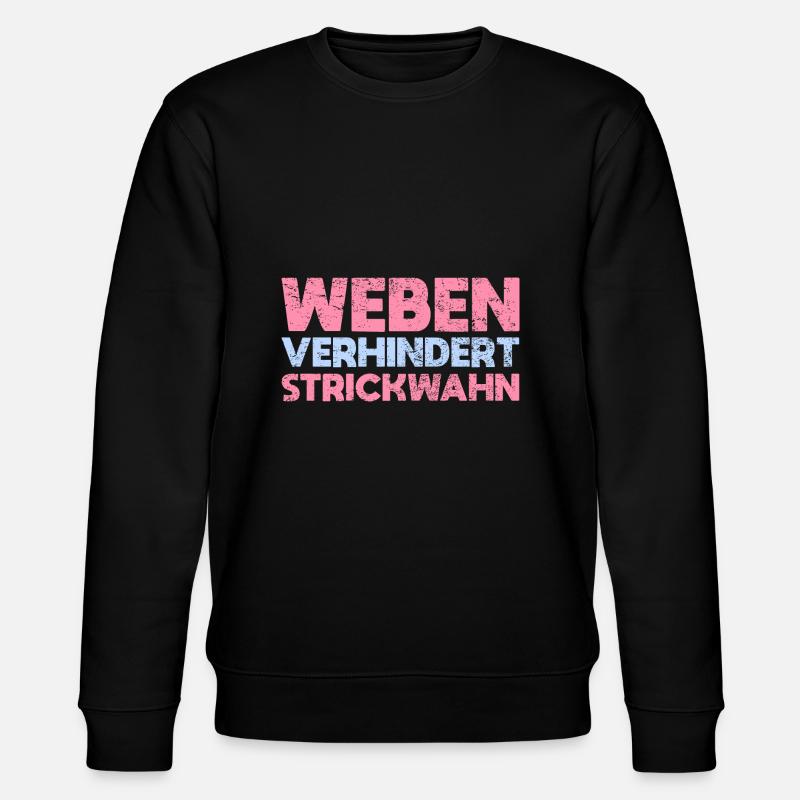 Weben Verhindert Strickwahn - Stanley/Stella Unisex Bio-Sweatshirt CHANGER  - Schwarz