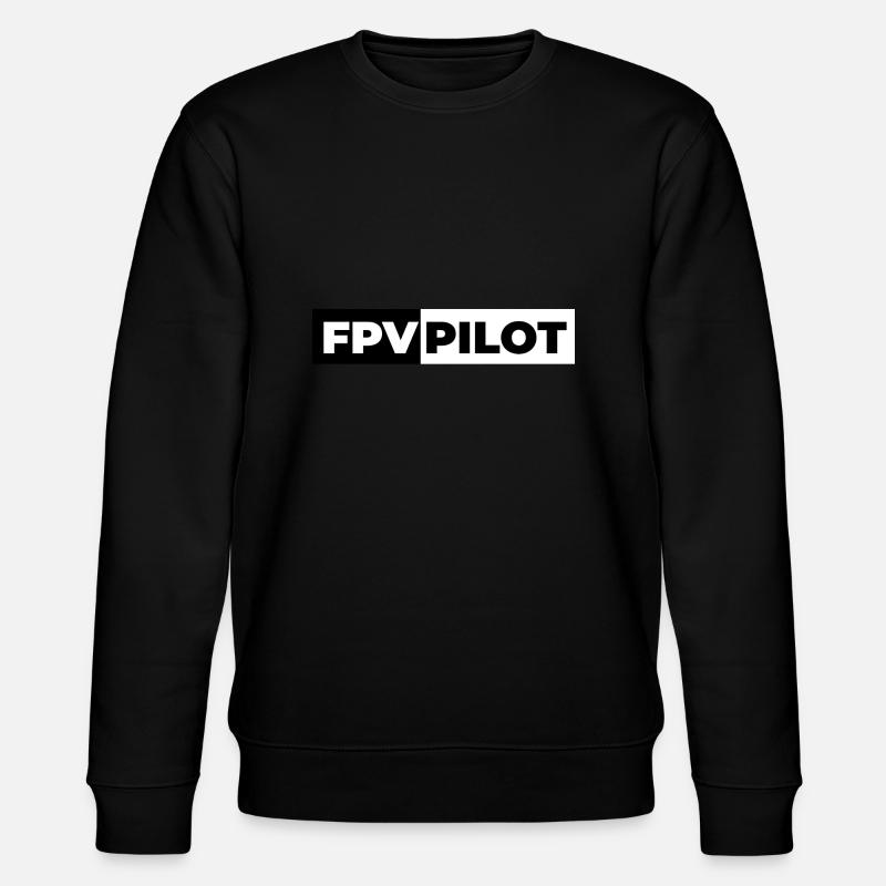 FPV PILOT - Stanley/Stella Unisex Bio-Sweatshirt CHANGER  - Schwarz