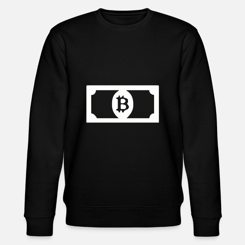 Bitcoin dollars - Stanley/Stella CHANGER Unisex Organic Sweatshirt - black