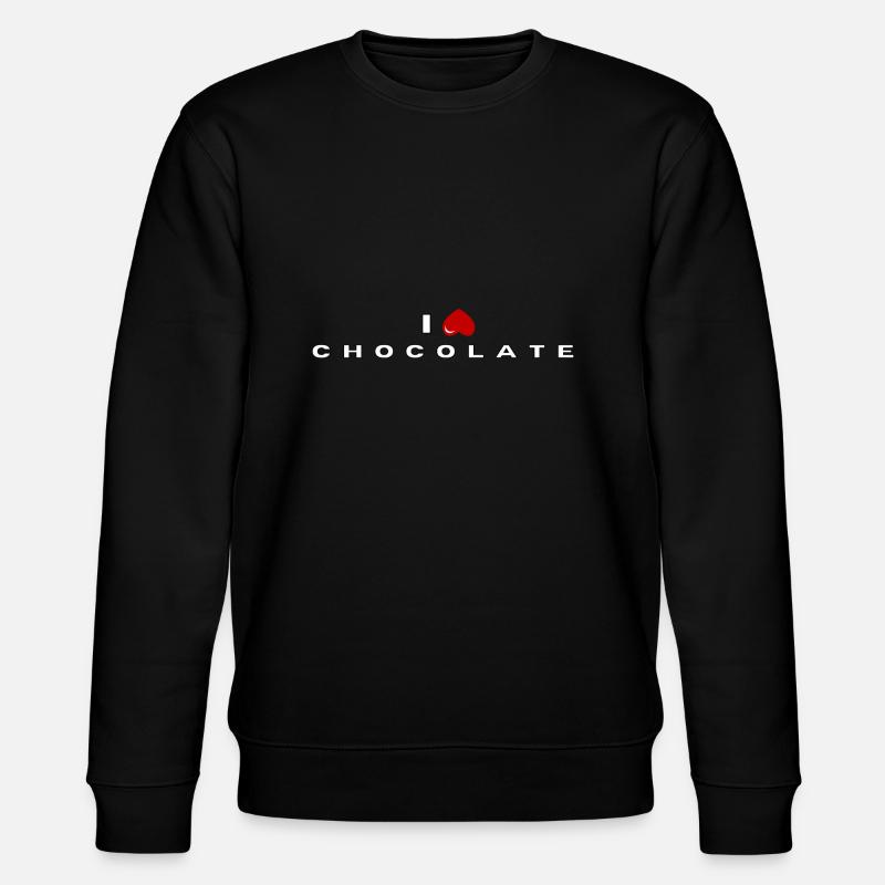 Ich hasse Schokolade - Stanley/Stella Unisex Bio-Sweatshirt CHANGER  - Schwarz