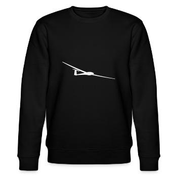 Segelflieger gleiten 400 Geschenkidee Segelflieger - Stanley/Stella Unisex Bio-Sweatshirt CHANGER  - Schwarz - Vorne - Nik (191cm) & Marisol (170cm)