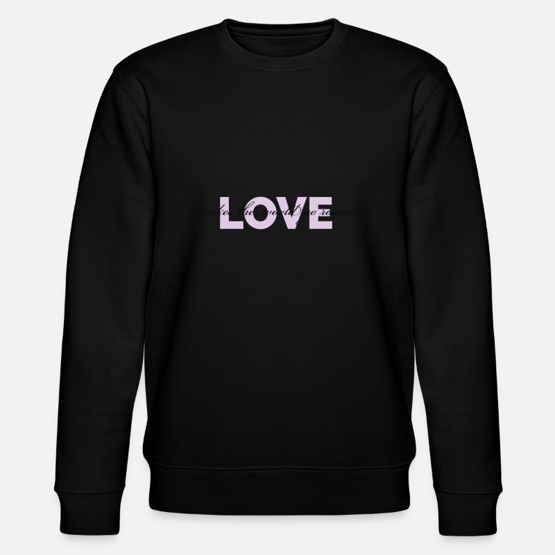 Love - Stanley/Stella Unisex Bio-Sweatshirt CHANGER  - Schwarz
