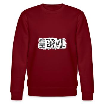 MIR EGAL - Stanley/Stella Unisex Bio-Sweatshirt CHANGER  - Burgunderrot - Vorne - Nik (191cm) & Marisol (170cm)