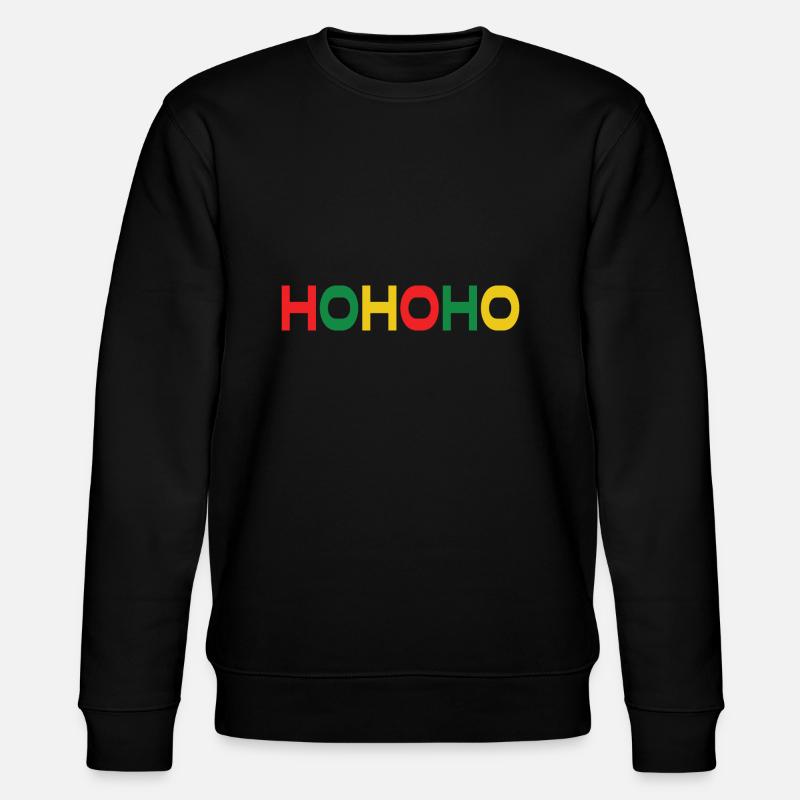 HOHOHO - Stanley/Stella Unisex Bio-Sweatshirt CHANGER  - Schwarz